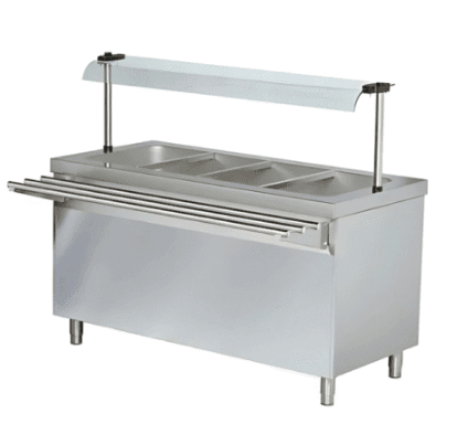 Bain Marie with Sneeze Guard